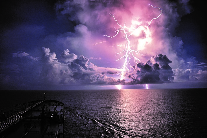 Lightning in the Gulf of Mexico